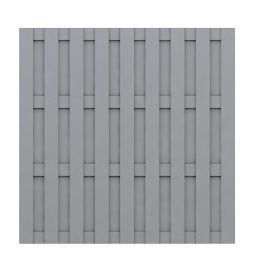 Panneau brise-vue bois composite, TraumGarten JUMBO gris Montage vertical ou horizontal