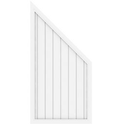 Panneau brise-vue, TraumGarten LONGLIFE RIVA blanc, raccordement 90x180 sur 90cm, pvc de fenêtre revêtu, lavable