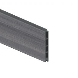 Panneau brise-vue composite, lame simple, TraumGarten SYSTEM WPC PLATINUM gris dimensions (Lxlxh): 178x15x2cm, raccourcissable