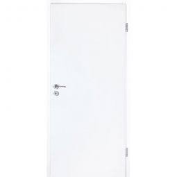 Porte de chambre Wellker bois laquée blanc lisse dimension nominale, structure et sens d'ouverture au choix