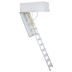 Escalier escamotable Minka TYPE 1 passiv plus, valeur U 0,56, El 60 coupe feu, approprié à maison en construction passive