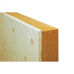 Pannneau isolant en fibre de bois UdiRECO UdiDÄMMSYSTEME avec couche de compensation flexible pour supports irréguliers - ouvert à la diffusion, isolant thermique et régulateur d'humidité