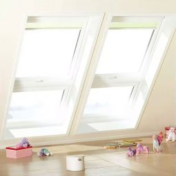 Verrières planes VELUX QUATTRO EverFinish vitrage THERMO Double vitrage standard, vitrage de sécurité, kit complèt