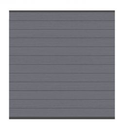 Clôture PVC bois composite, kit complet TraumGarten CLASSIC anthracite, panneau lamelles Personnalisez votre pare-vue avec notre configurateur
