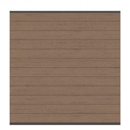 Clôture PVC bois composite TraumGarten - kit complet CLASSIC amande/anthracite, panneau lamelles Personnalisez votre pare-vue avec notre configurateur
