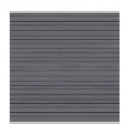 Clôture PVC bois composite TraumGarten - kit tout compris CLASSIC PLATINUM gris - panneau lamelles Personnalisez votre pare-vue avec notre configurateur