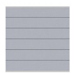 Clôture PVC bois composite en kit XL, panneau en gris, panneau lamelles Personnalisez votre pare-vue avec notre configurateur