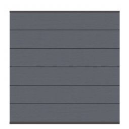 Clôture PVC bois composite TraumGarten - kit tout compris XL anthracite - panneau lamelles Personnalisez votre pare-vue avec notre configurateur