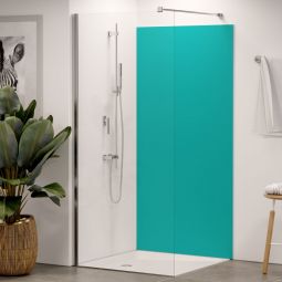 Panneau mural douche aluminium composite Winwall Basics bleu clair vendu à l'unité ou en set, différentes tailles au choix