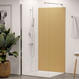 Panneau mural douche aluminium composite Winwall Basics sable vendu à l'unité ou en set, différentes tailles au choix