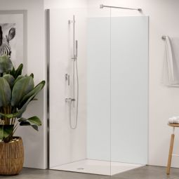 Panneau mural douche aluminium composite Winwall Trend blanc crème vendu à l'unité ou en set, différentes tailles au choix