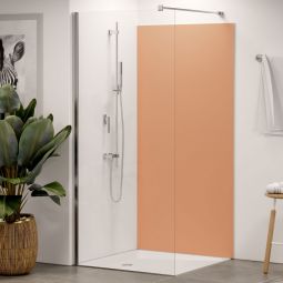 Panneau mural douche aluminium composite Winwall Trend saumon vendu à l'unité ou en set, différentes tailles au choix