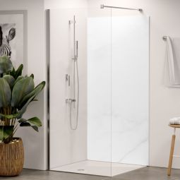 Panneau mural douche aluminium composite Winwall Marmor Lasa vendu à l'unité ou en set, différentes tailles au choix