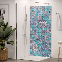 Panneau mural douche aluminium composite Winwall Effet carrelage vendu à l'unité ou en set, différentes tailles au choix