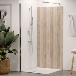 Panneau mural de douche Winwall en aluminium composite chêne rustique à l'unité ou en lot, différentes dimensions au choix