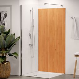 Panneau mural de douche Winwall en aluminium composite cerisier à l'unité ou en lot, différentes dimensions au choix