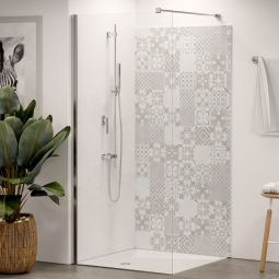 Panneau mural de douche Winwall en composite aluminium Carreaux vintage à l'unité ou en lot, différentes tailles au choix
