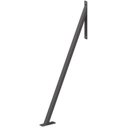 Ancres anti-tempête anthracite TraumGarten, support contre-vent pour la protection contre les charges de vent et les rafales de vent, métal, 117x55x5 cm