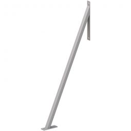 TraumGarten Ancrage tempête pour clôture d'occultation argent pour la sécurisation contre les charges de vent et les rafales de tempête, métal, 117x55x5 cm