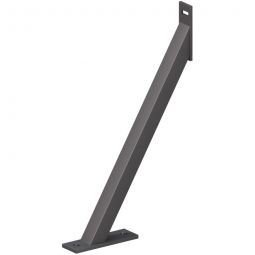 Ancre de sol pour pare-vue Plus anthracite TraumGarten, support au sol pour la protection contre le vent, métal, 47x30x5 cm