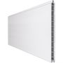 Clôture occultante Grola BasicLine Premium lame simple couleur blanc panneau à lamelles