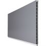Clôture à emboîter en PVC GroJa BasicLine lame simple couleur gris argent panneau à lamelles 