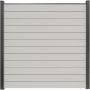 Clôture à emboîter étroite PVC GroJa BasicLine couleur blanc panneau à lamelles 