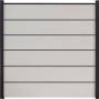 Clôture occultante Grola BasicLine Premium couleur blanc panneau à lamelles