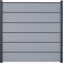 Clôture occultante Grola BasicLine Premium couleur gris argent panneau à lamelles