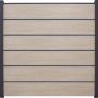 Clôture occultante Grola BasicLine Premium couleur sheffield oak panneau à lamelles