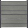 Clôture occultante Grola BasicLine Premium Grey Ash Cut panneau à lamelles