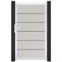 Porte clôture à lames GroJa BasicLine Premium PVC, couleur blanc