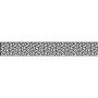 Panneau occultation, insert design GroJa Leafs aluminium anthracite DB 703
