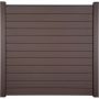 GroJa Solid Clôture Pare-vue Terra  Barrière à lamelles