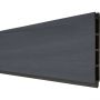Clôture GroJa Solid protection visuelle élément simple gris pierre co-extrudé panneau à emboîter lamelles