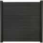GroJa Solid Clôture Pare-vue Anthracite Gris Barrière à lamelles