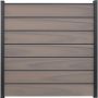 Clôture GroJa Solid Grande Premium panneau à composer bi-color co-extrudée palissade