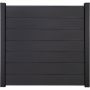GroJa Solid Grande Clôture Pare-vue Anthracite Gris Barrière à lamelles