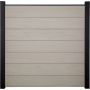 GroJa Solid Grande Clôture Pare-vue Bi-Color Sable Barrière à lamelles
