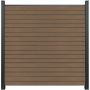 Clôture GroJa Solid BPC (bambou composite) Rhombus teck co-extrudé palissade en losagne