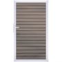 Portail clôture emboîtables GroJa Solid Rhombe en BPC, couleur bi-color co-extrudé