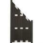 Clôture préfabriquée GroJa protection visuelle anthracite/argent raccord panneau lamelles