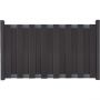 Fertigzaun Clôture de jardin anthracite traverse anthracite DB703 GroJa