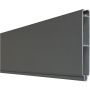 Clôture à emboîter GroJa Lumino aluminium lame simple anthracite DB703 panneau à lamelles