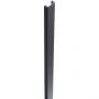 GroJa cache-poteau aluminium pour clôture à lames alu anthracite DB 703