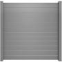 Clôture à emboîter GroJa Lumino aluminium couleur gris argent panneau à lamelles