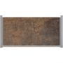 Panneau clôture occultant GroJa Premo HPL aspect rouille horizontal