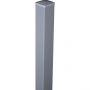 Poteau alu GroJa brise-vue gris argent RAL 7001