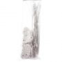 Kit de fixation pour canisse brise-vue PVC blanc
