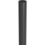 Poteau Biohort à sceller dans du béton pour clôture d'occultation gris foncé métallisé